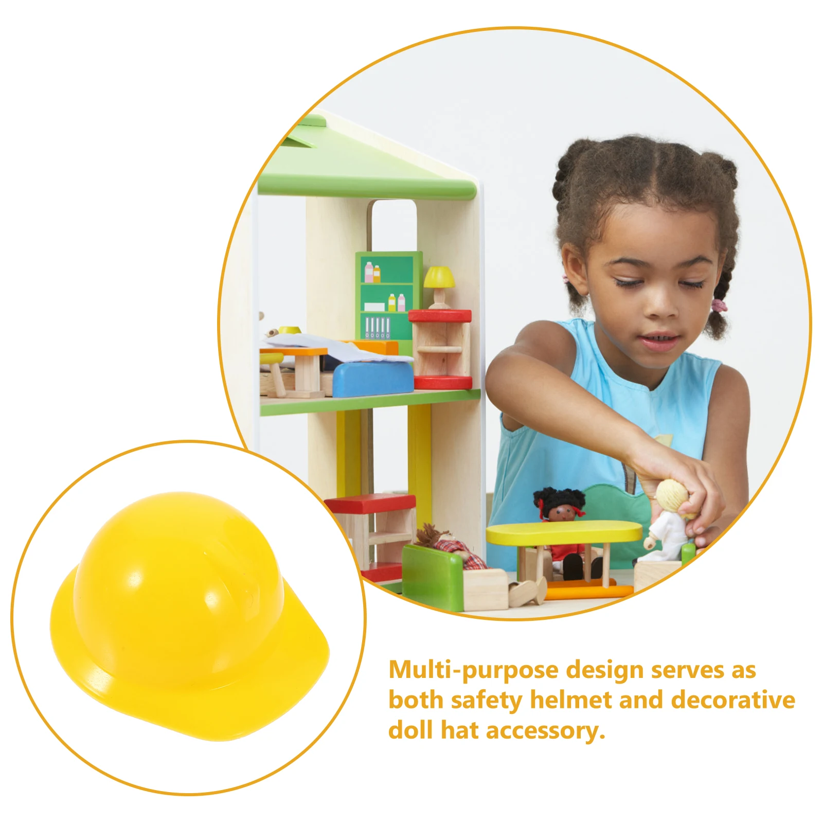 

20 Pcs Mini Construction Hat Helmets Decor Red Decorations for Miniature Yellow Hats Cap Child