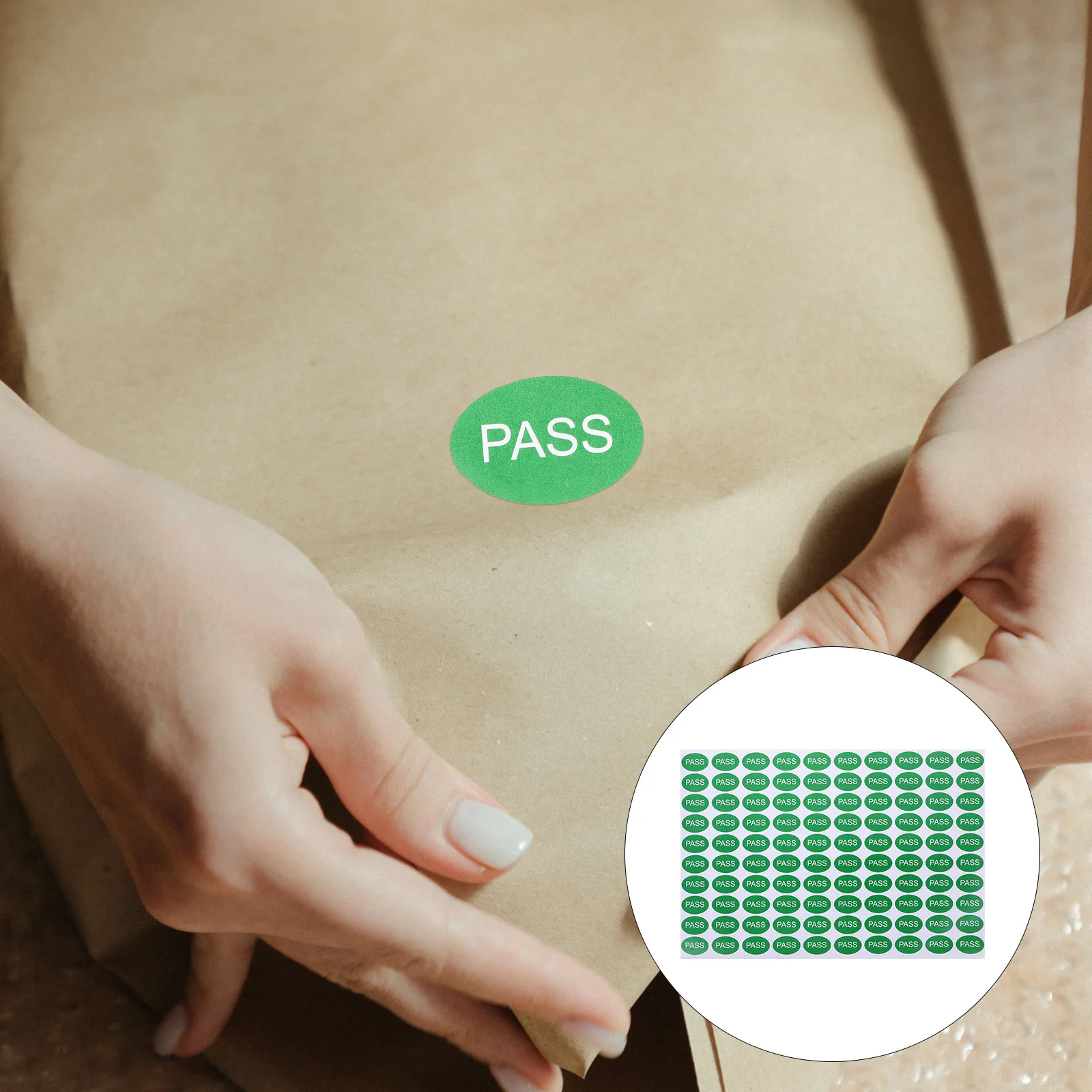 

2000pcs Qc Pass Stickers Adhesive Labels For Warehouse Quality Inspection Multi-Function Inventory Tags Supplies