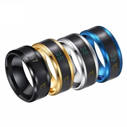 UTAG Smart Sensor Body Temperature Ring Stainless Steel Fashion Display Real-time Temperature Test Finger Ring