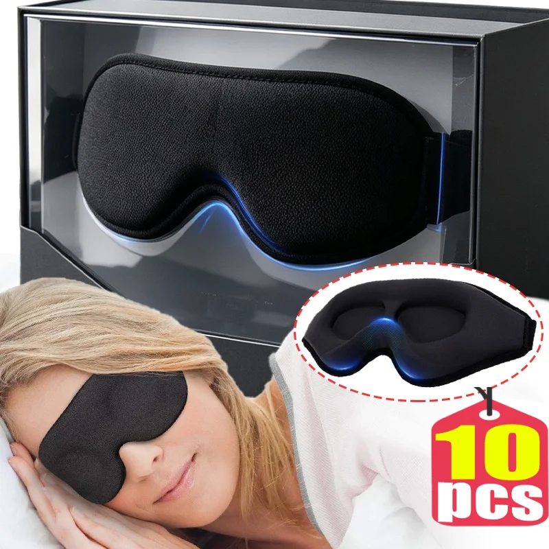 Sleep Eye Mask 3D - 3D-Memory-Foam-Schlafmaske, Lichtblockierende Augenmaske, Tragbare Weiche Augenmaske,