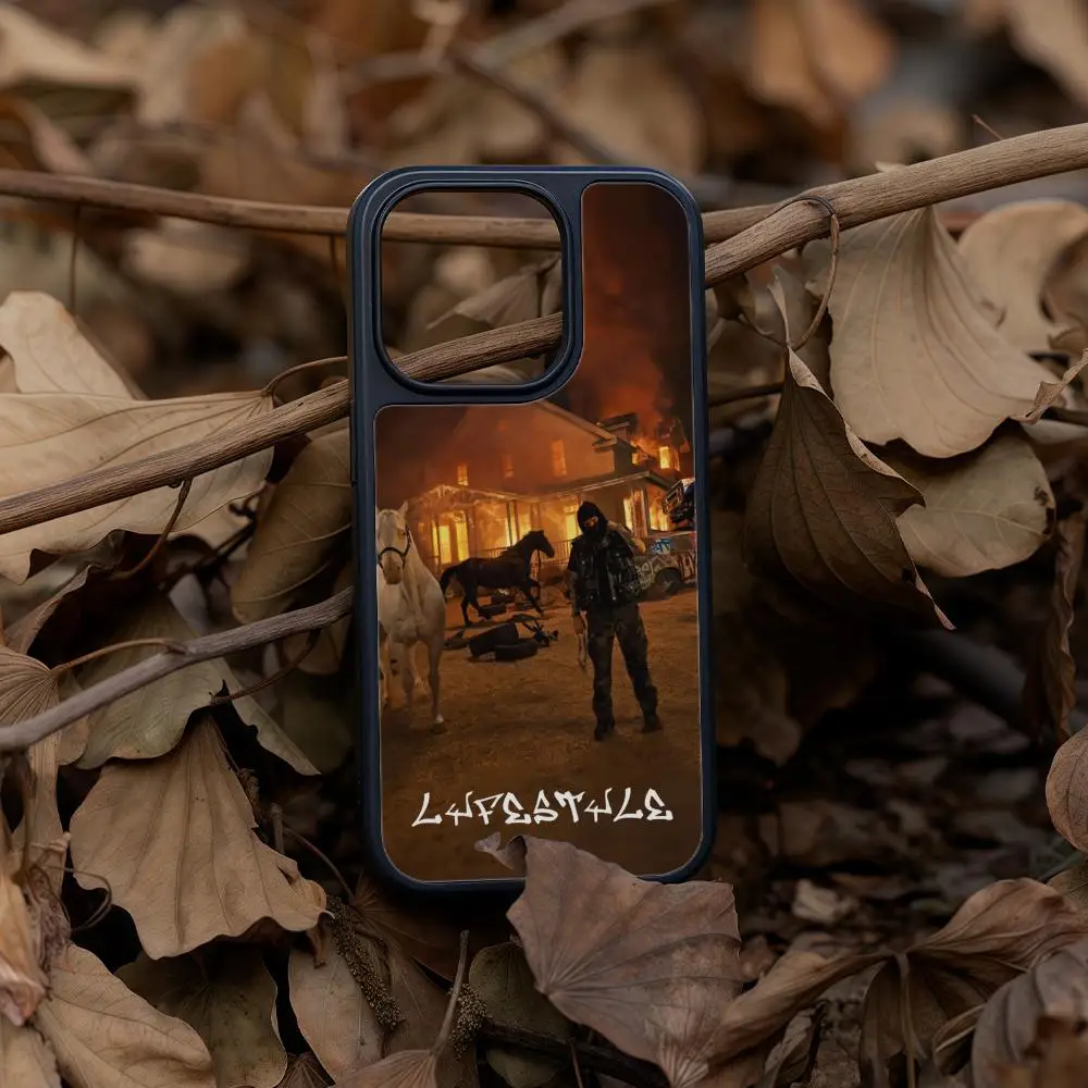 Y-Yeat Lyfestyle 2093 Phone Case For iPhone 17 16 15 14 13 12 Pro Max Plus Black Frame Acrylic Carbon Fiber Hard Shell