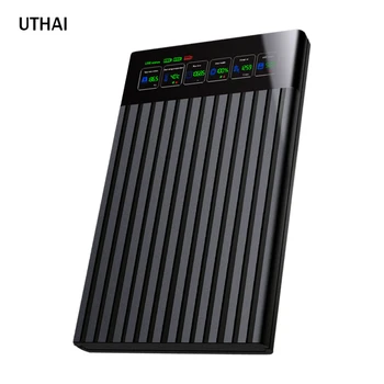 UTHAI – châssis de disque dur Portable type-c, affichage numérique Intelligent, ordinateur Portable 2.5 pouces, Port série SATA externe U25T