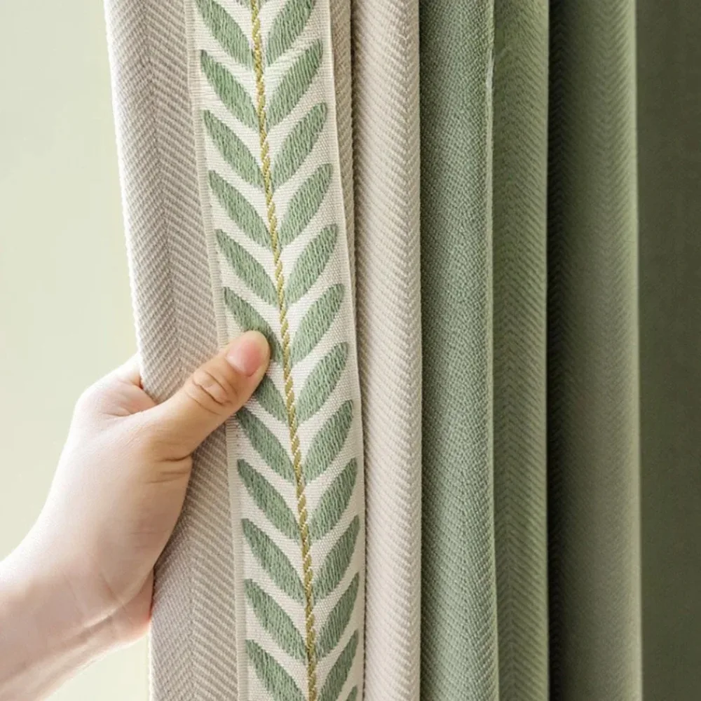 

Минимализм Синель для гостиной, столовой, спальни, высококачественная вышивка, затеняющий свет, роскошные шторы