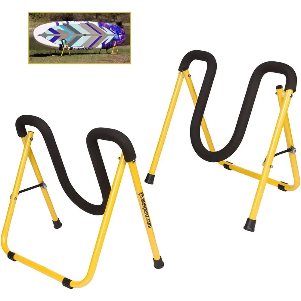 Portable Stand-Up Paddleboard Rack, Easy Fold, Yellow, 22-1901