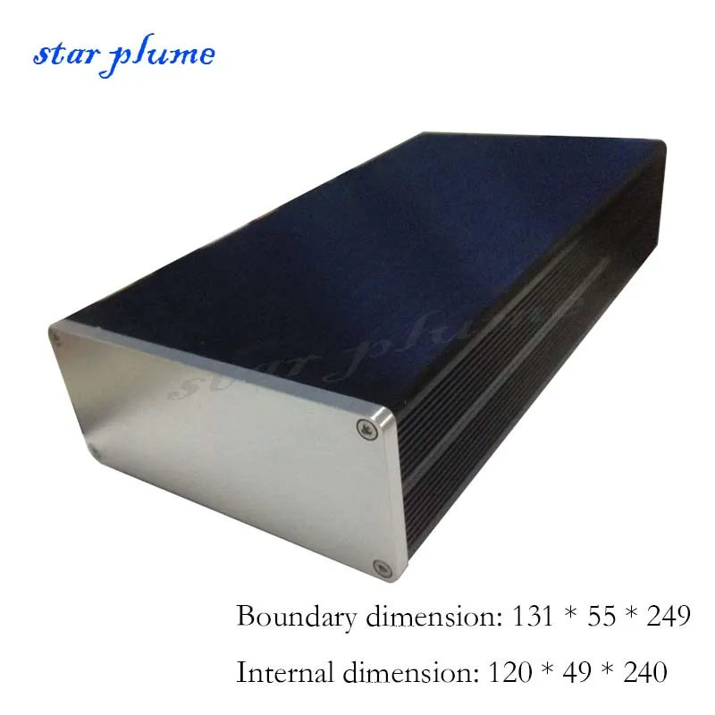 

131*55*249mm All-aluminum Shell Power Amplifier Chassis Suitable For Pre-amp/Amp Aluminium Amplifier Chassis Enclosure Case