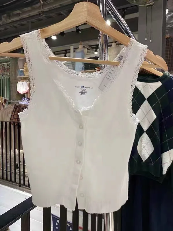 

Pure Color round Ne Lace Slim Fit Women's Vest Csole Underwear Ele ort Length Outerwear Cotton 00% Commute Sle