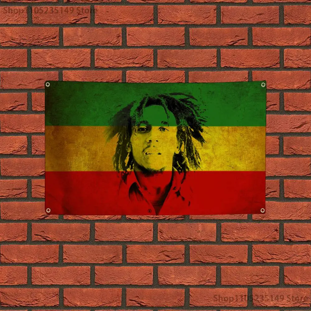 singer Bob Marley Flag Custom Flags Wall Hanging Tapestry Outdoor Decorative flag Background Blanket
