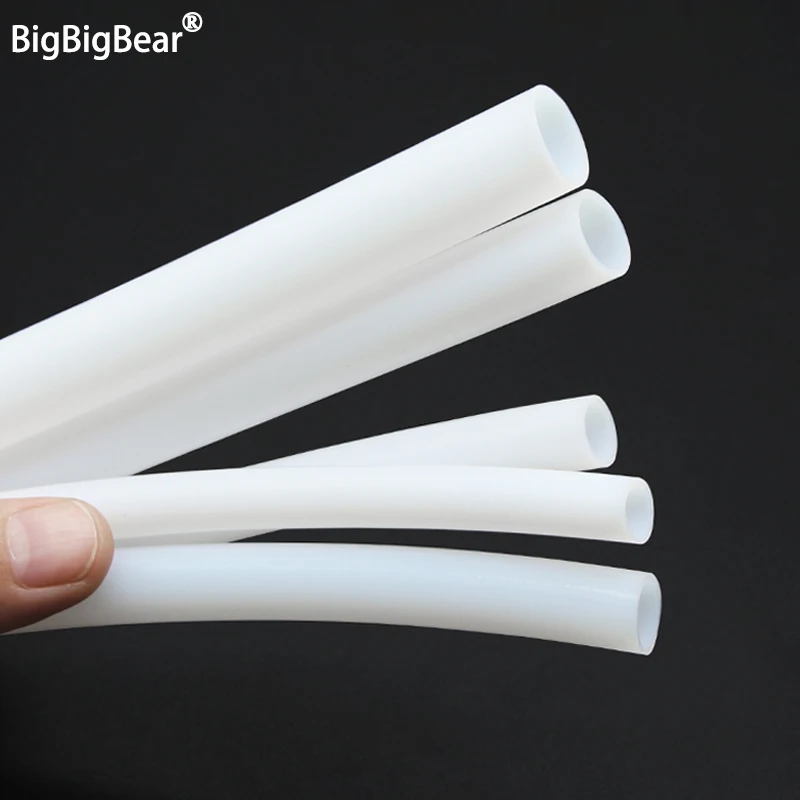 1~10M PTFE Tube For 3D Printer Parts ID 0.5 1 2 2.5 3 4 5 6 7 8 10 mm Milk White Insulated Hose 600V Extruder J-head Rigid Pipe