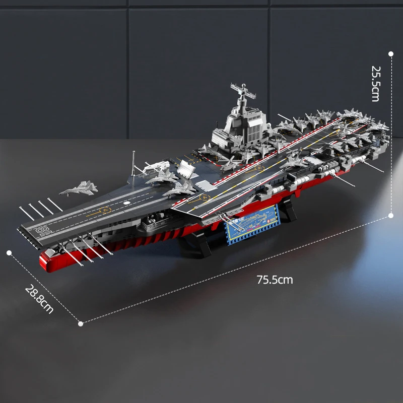 Moc série militar aeronaves lutador transportadora blocos de construção kit grande navio guerra da marinha modelo tijolos decoração para casa brinquedos crianças presentes