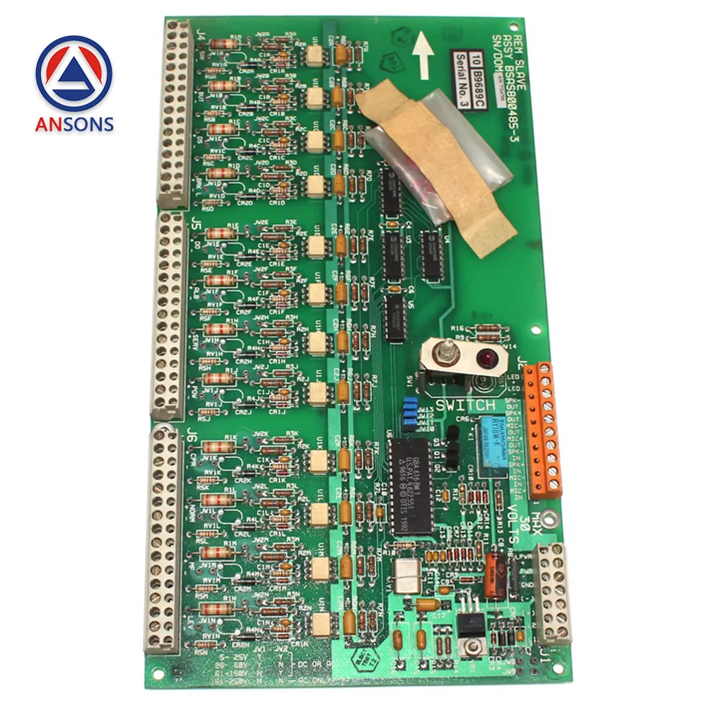 REM SLAVE ASSY BSAS800485-3 OTIS مصعد لوحة دارات مطبوعة Ansons قطع غيار المصاعد #2