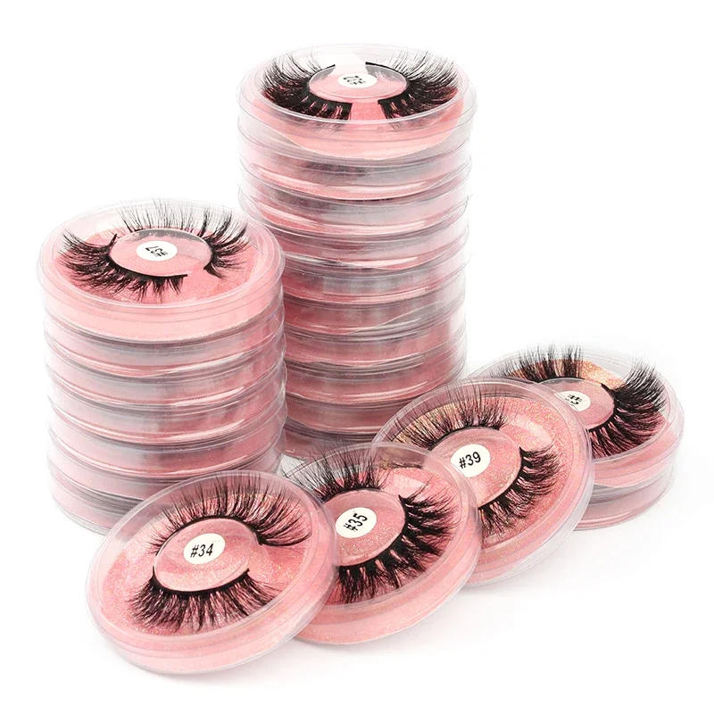 YSDO 3D Mink Eyelashes Pair - Cruelty Free Dramatic False EyeLashes - Fluffy Full Strip Makeup Lashes Faux Cils