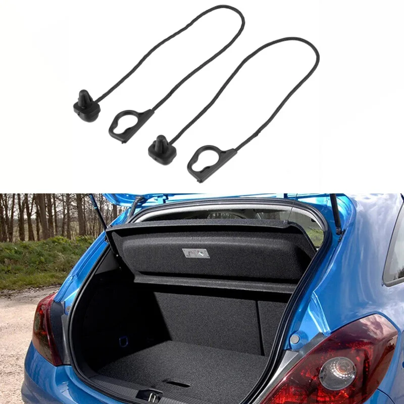 

1/2pcs Rear Parcel Shelf Strap For Vauxhall Opel CORSA D 2007-2015 CORSA E 13367836 Car Vehicle Trunk Lids Parts