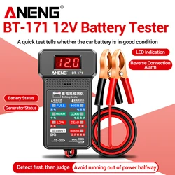 ANENG BT-171 12V Automotive Battery Tester Buzzing Alarm Reverse Connection Protection Automotive Battery Quality Testing Tool
