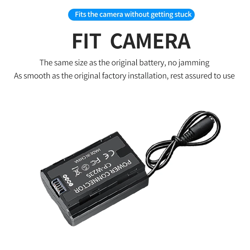 HQIX for Fujifilm GFX100RF X-H2 X-T5/XT5 X-T4/XT4 X-GFX100S GFX100II H2SⅡGFX50S Camera NP-W235 Virtual Battery USB Power Adapter
