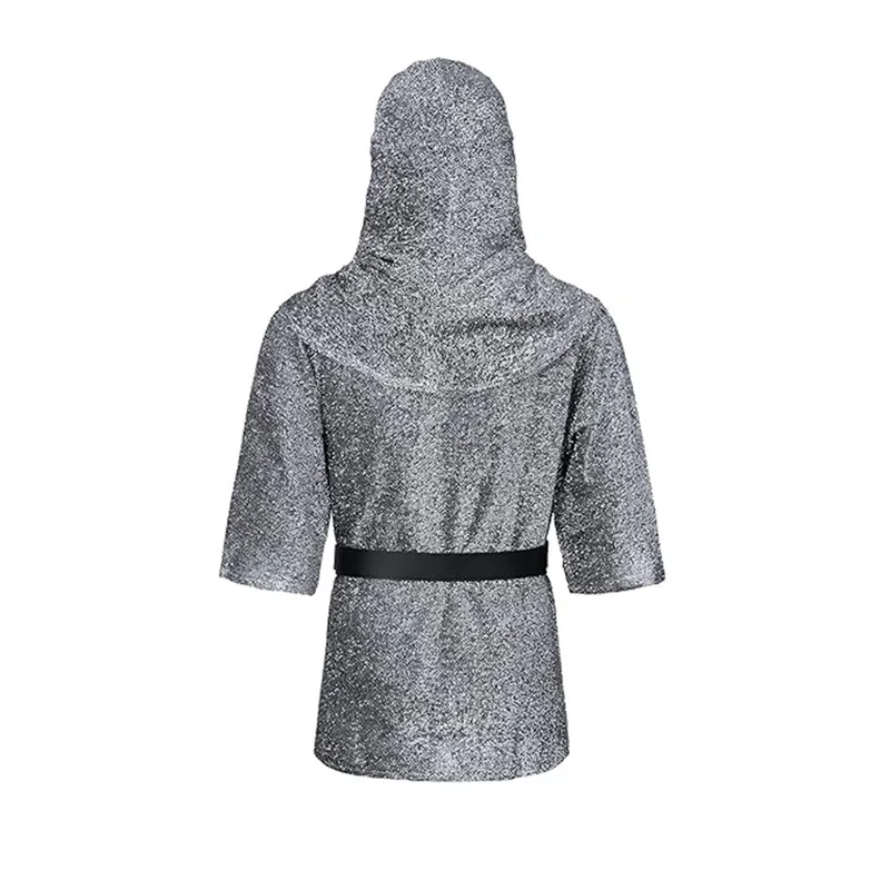 テンプル騎士団模造チェーンシャツコスプレ衣装男トップハロウィンコスプレ騎士服