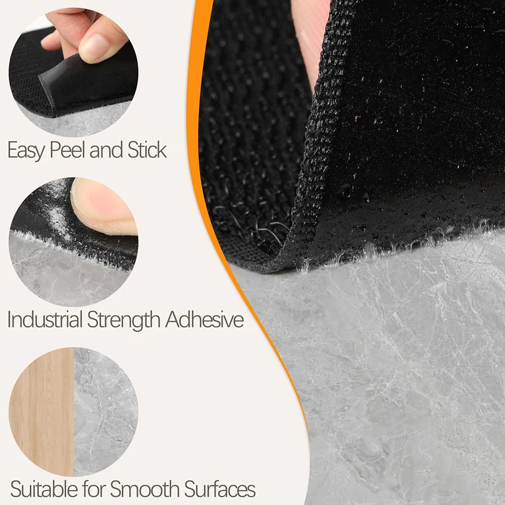 ABKS-Hook & Loop Tape,4Inchx20feet Self Adhesive Fastener Tapes For Keep Sofa Cushions From Sliding,No Punching Wall Mounting