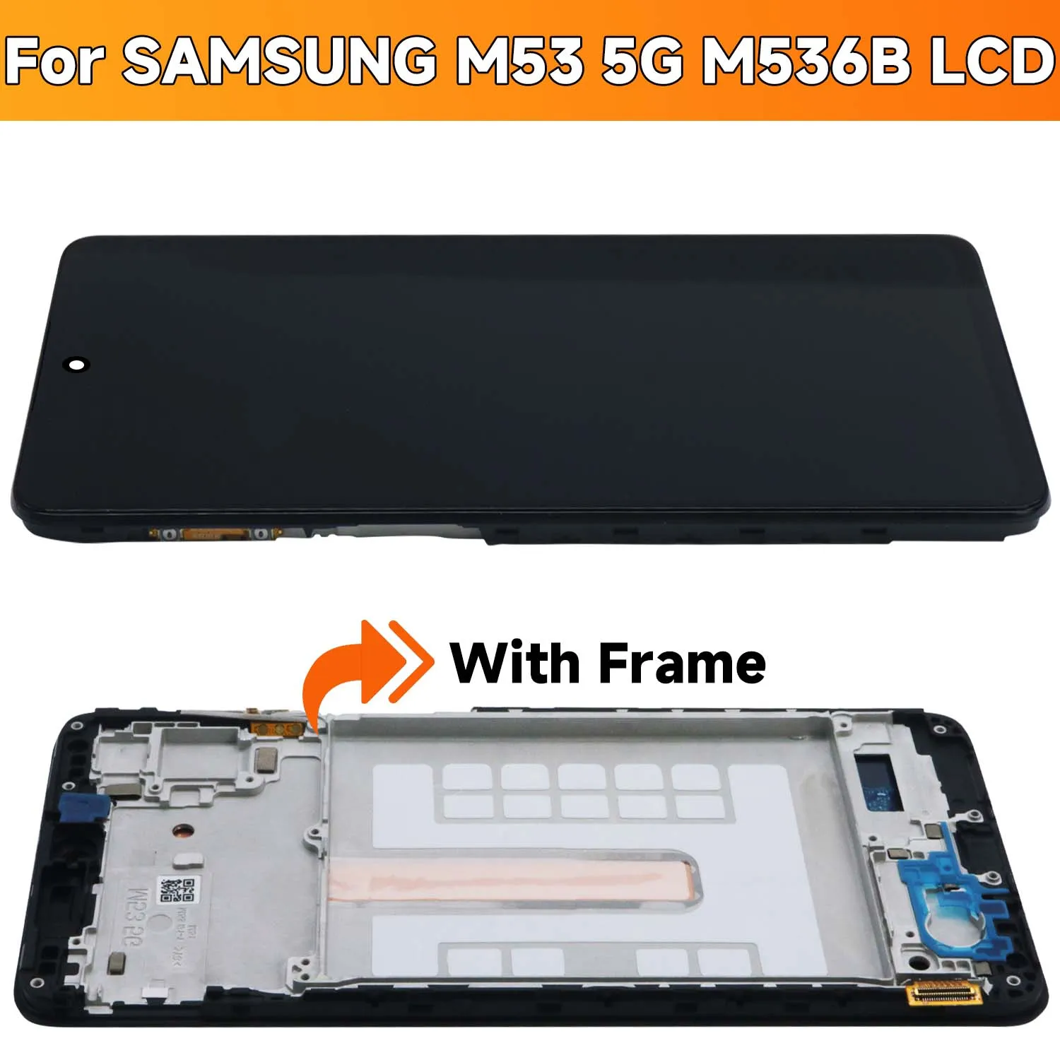 M53 5G For Samsung 6.7\'\'For AMOLED M53 M536B M536B/DS LCD Display Touch Screen Digitizer Assembly Replacement