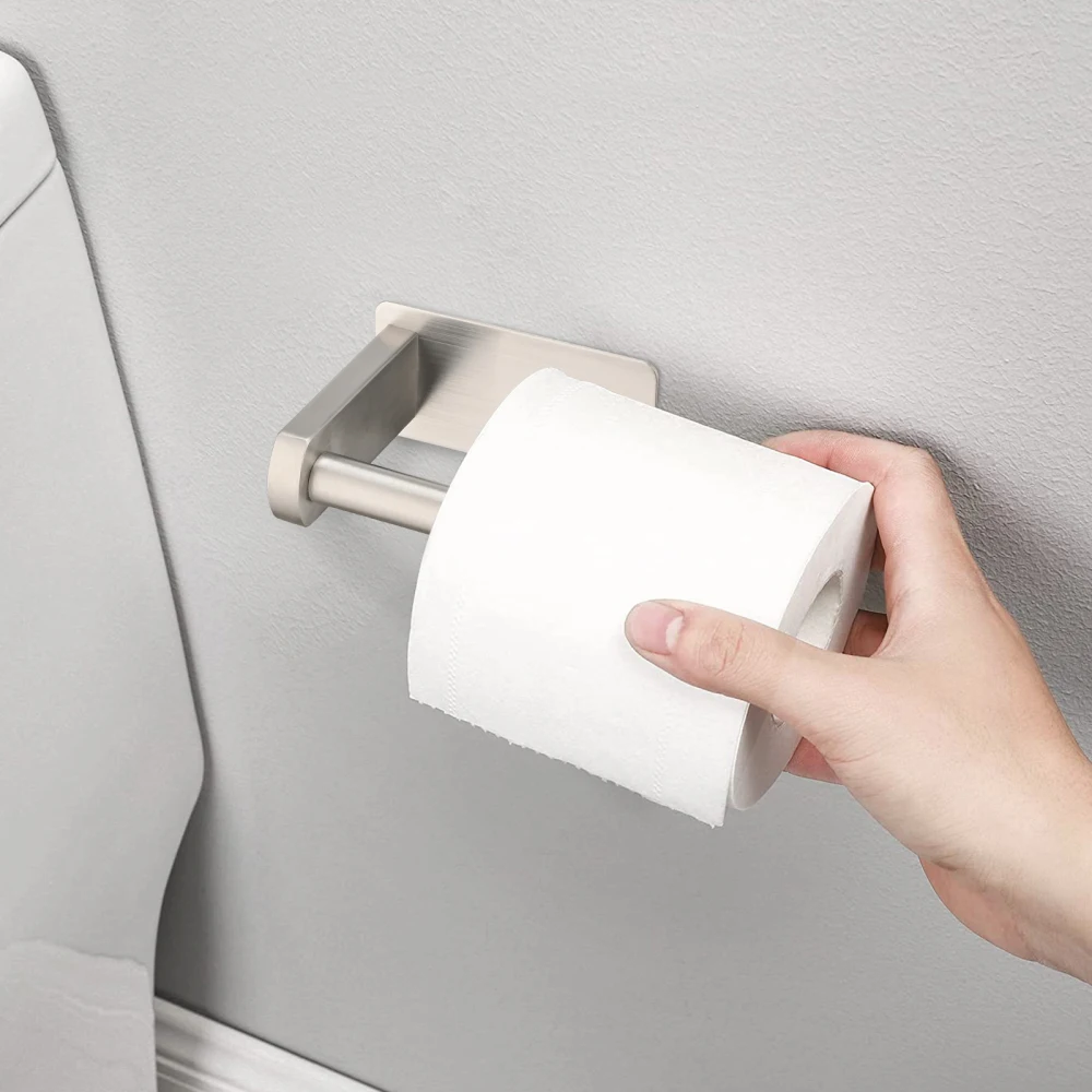 [USA Warehouse Ship] Toilet Roll Holder  Paper Towel Holder  Self Adhesive, Stainless Steel