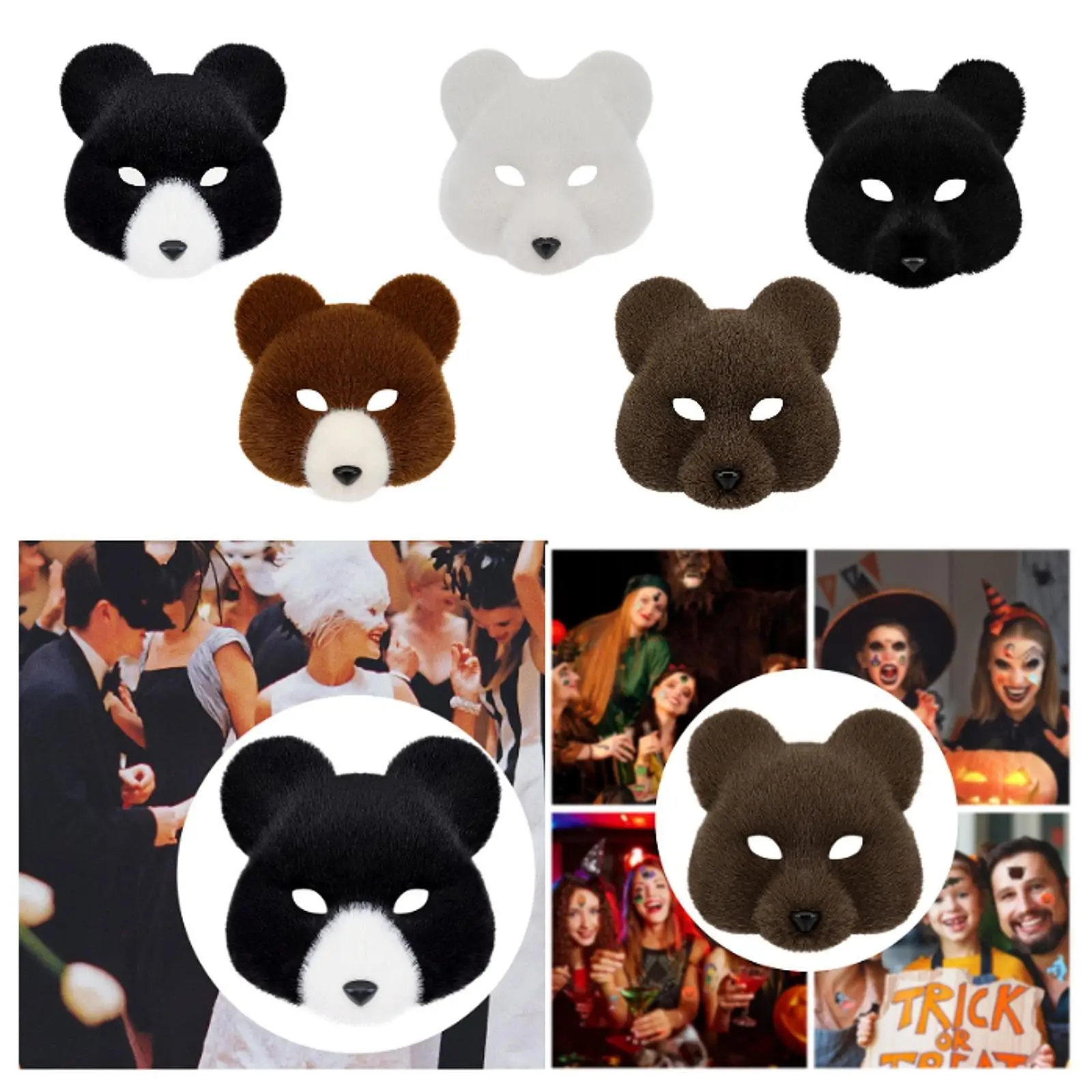 Maska zwierzęca dla dorosłych Maska zwierzęca na Halloween na bal maskowy