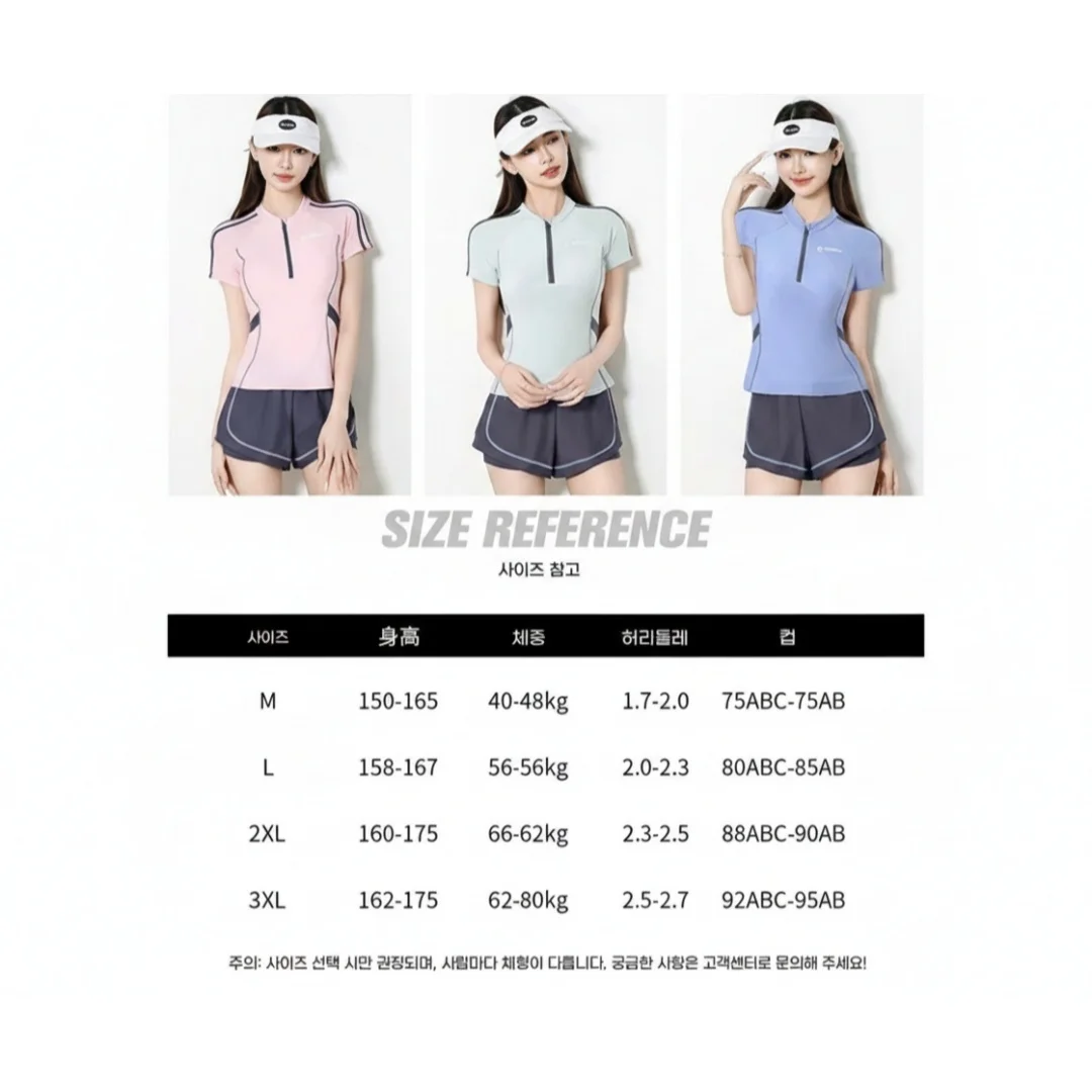 

Новый стильный раздельный купальник в корейском стиле, комплект из 2 предметов, для пляжа и термальных источников, женский, размеры L/XL/2XL/3XL