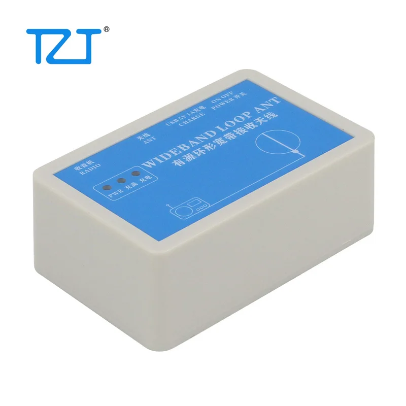 TZT 2021 الإصدار الجديد K180WLA 0.1M-180MHz نشط حلقة النطاق العريض مع مجموعة هوائي لاستقبال راديو SDR