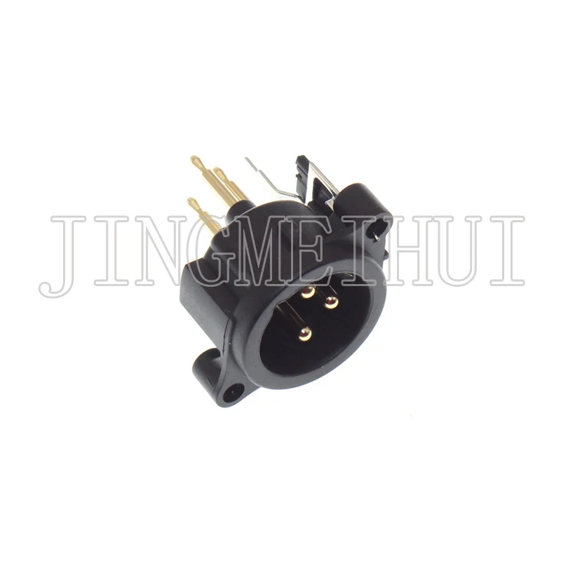 XLR connector 3 pole multifunctional male receptacle SPM pin core PCB panel mount chassis For audio video microphone speaker ele