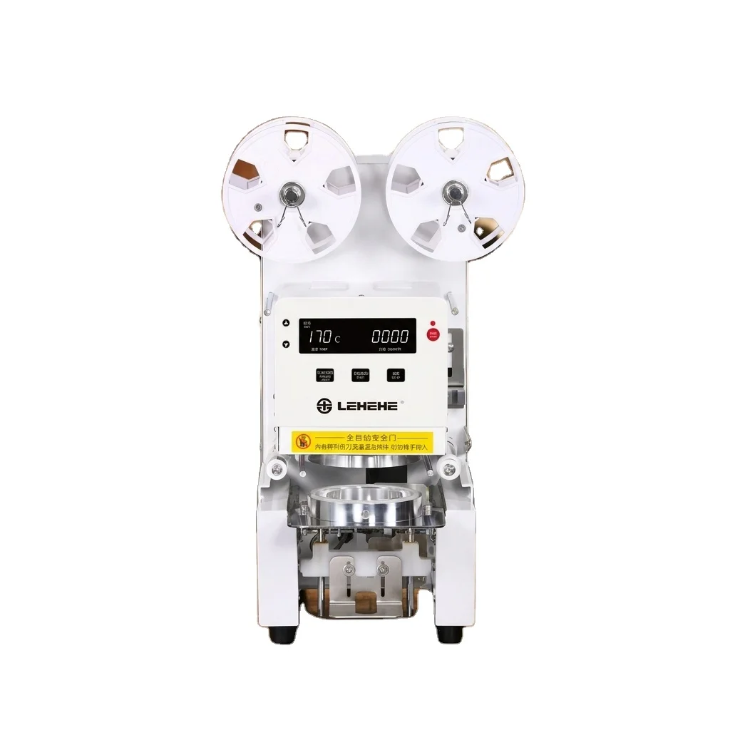 Automatic Digital Cup Sealing Machine, High‑accuracy Electric Film Sealer Equipment For Bubble‑tea Coffee Juice Yogurt Shop