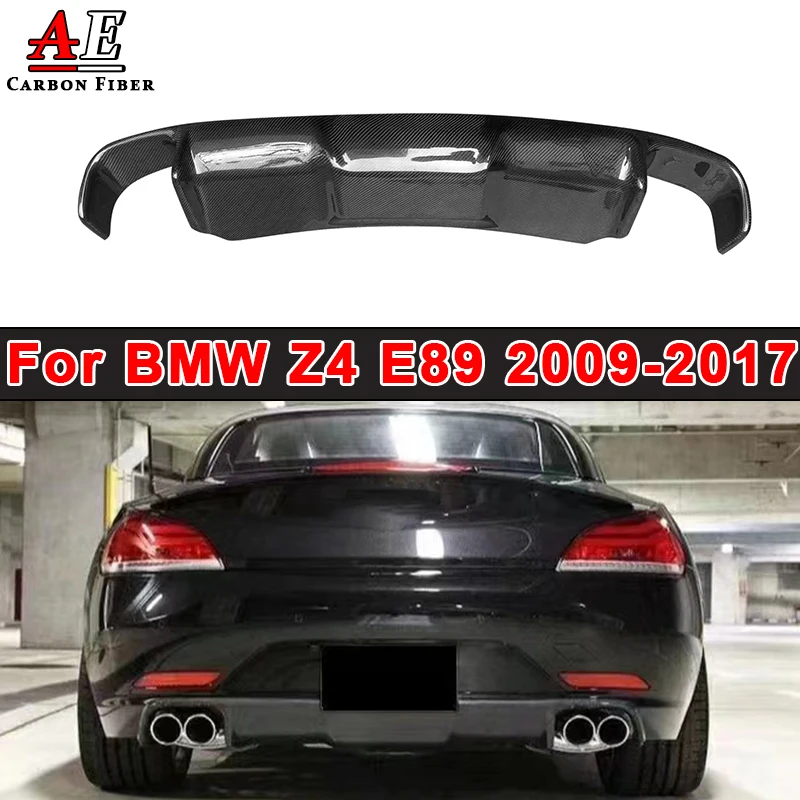 

Carbon Fiber Rear Bumper Lip Diffuser Spoiler For BMW Z4 E89 2009-2017 Side Splitter Apron Guard Auto Parts Body Kits