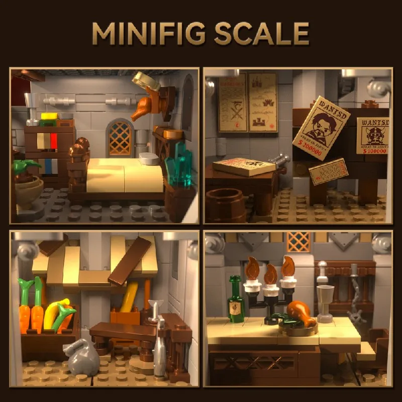 Castelo espírito sagrado espada edifícios conjunto arquitetura medieval modular bloco de construção modelo montagem brinquedo diy adultos presente 2654 pçs