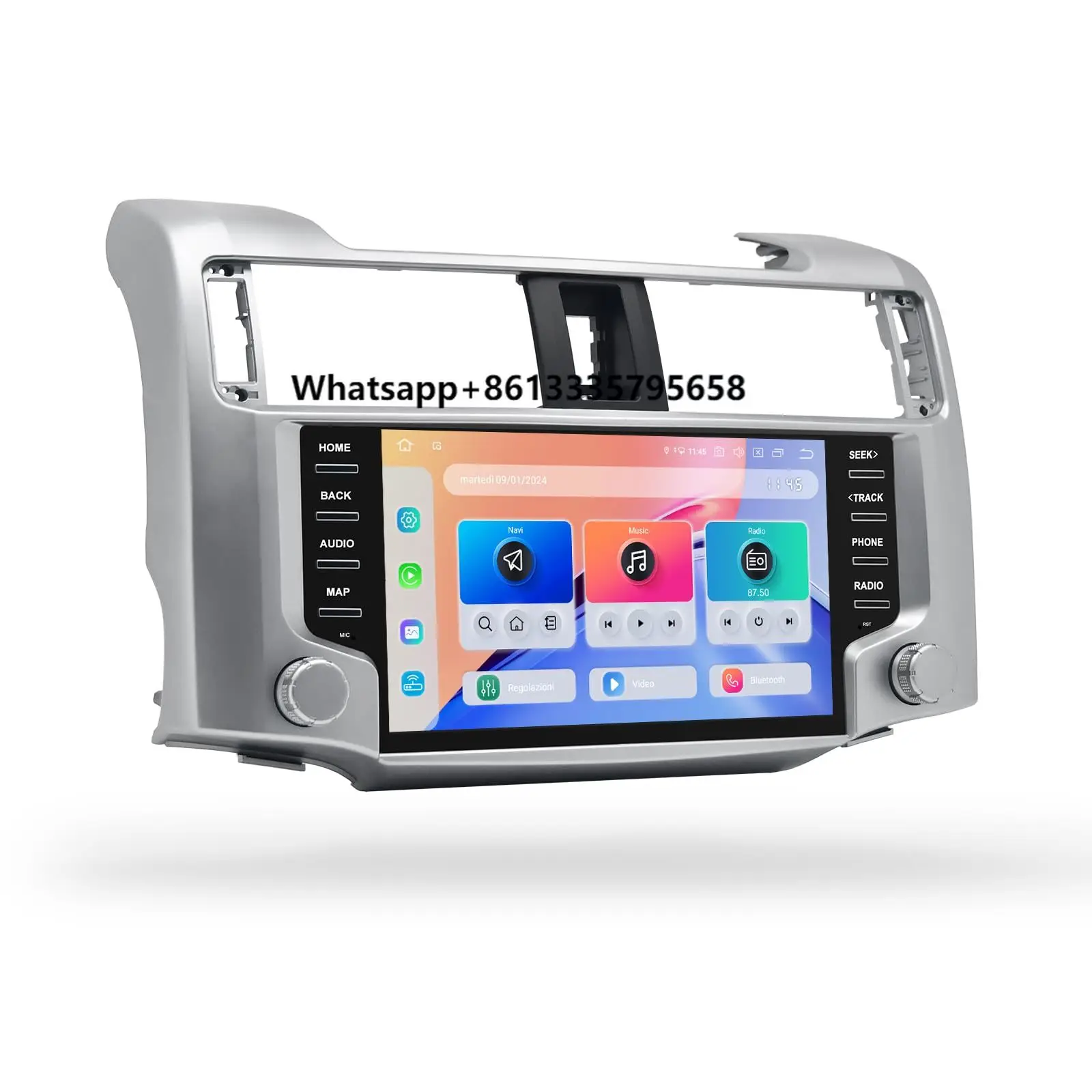 

Dasaita 9 Inch QLED Screen Car Player Wireless CarPlay Android Auto GPS Navigation Stereo Head Unit for 4Runner 64GB OBD2