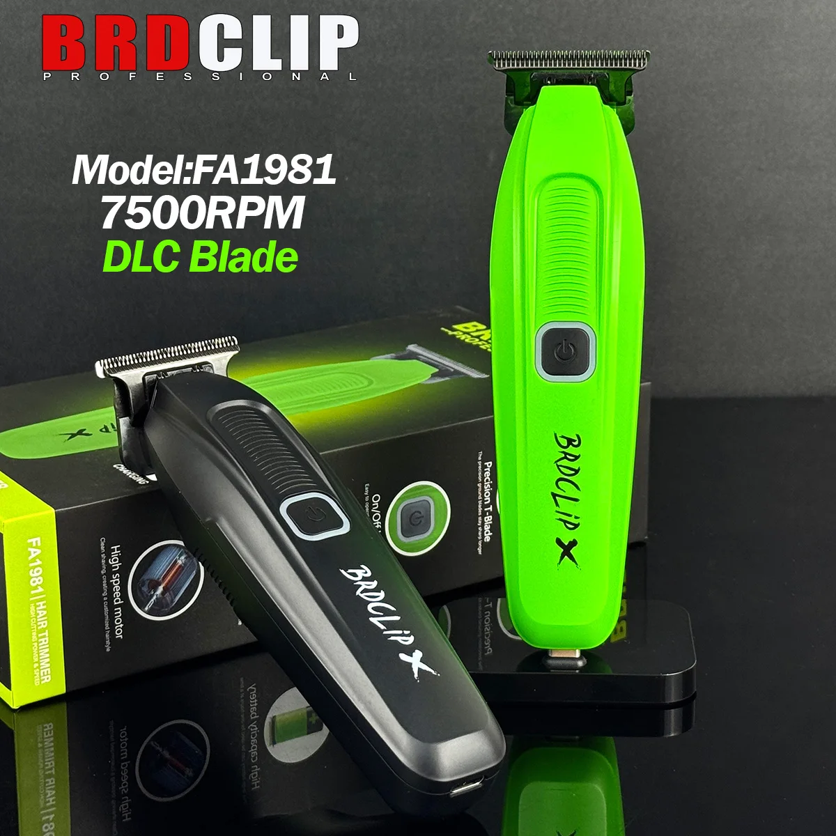 

Professional BRDCLIP FA1981 7500RPM DLC Full Metal O Cutting Blade Carving Gradient Hair Trimmer Barber Electric Clipper Men's