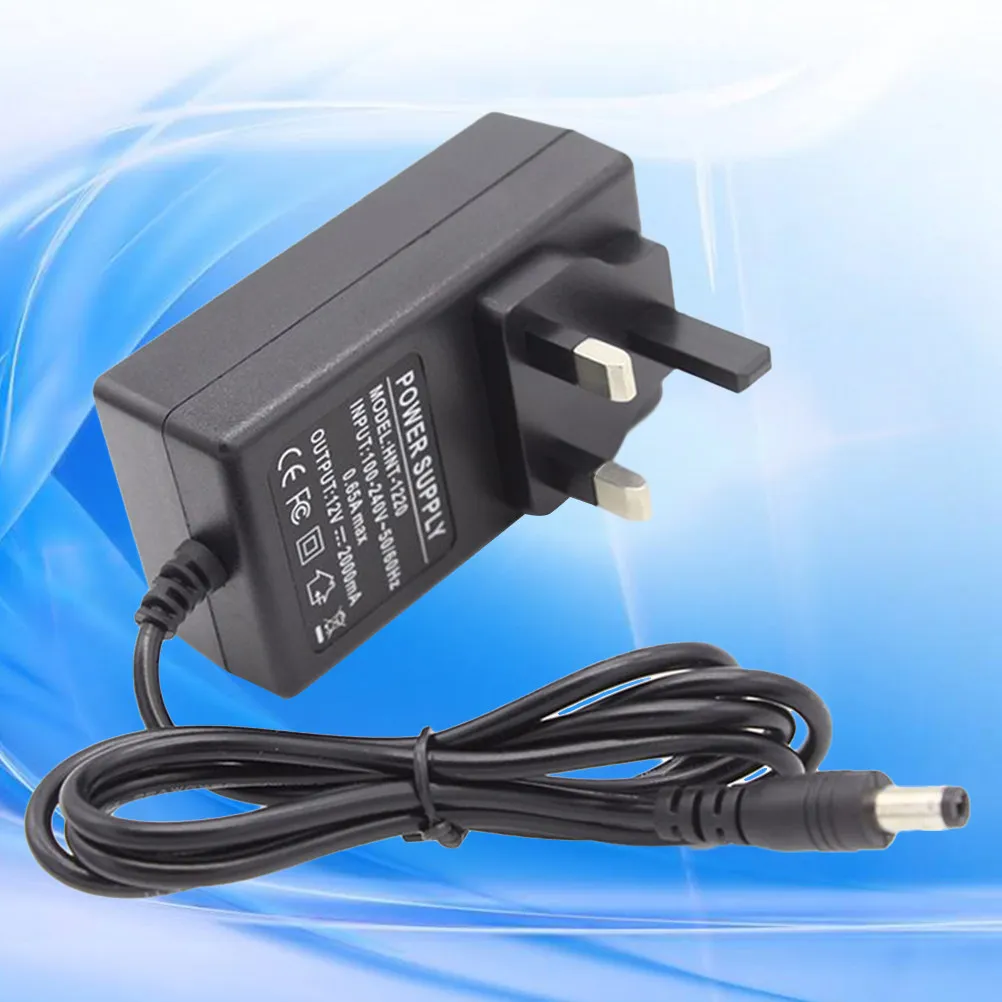 12V 2A Power Supply Adapter AC 230V Universal Charger for External HDD Router LCD Recorder Speaker UK Plug