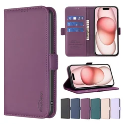 Wallet Card Slot Magnetic Flip Leather Case For iPhone 17 Air 16e 15 Pro Max 14 Plus 13 12 11 X XR SE3 SE2 8 7 Card Holder