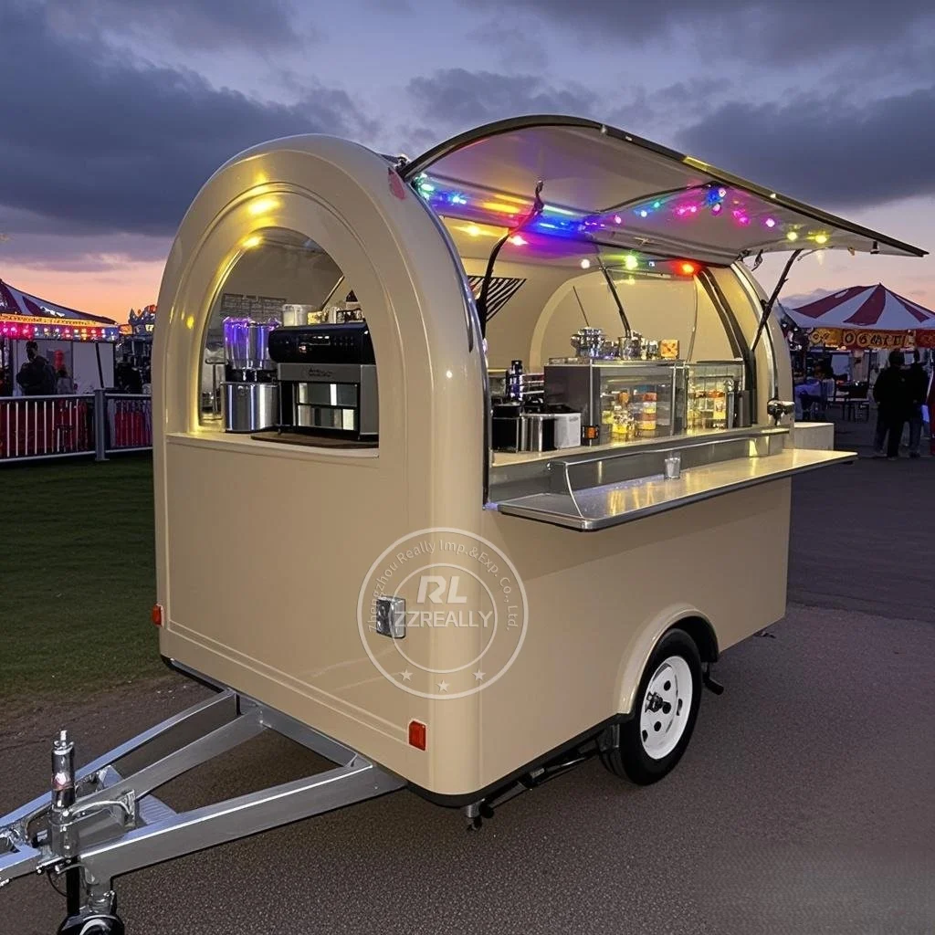 

Mobile Food Truck Full Kitchen Concession Ice Cream Cart Mobile Kitchen Usa Standard Snack Cart Food Trailer