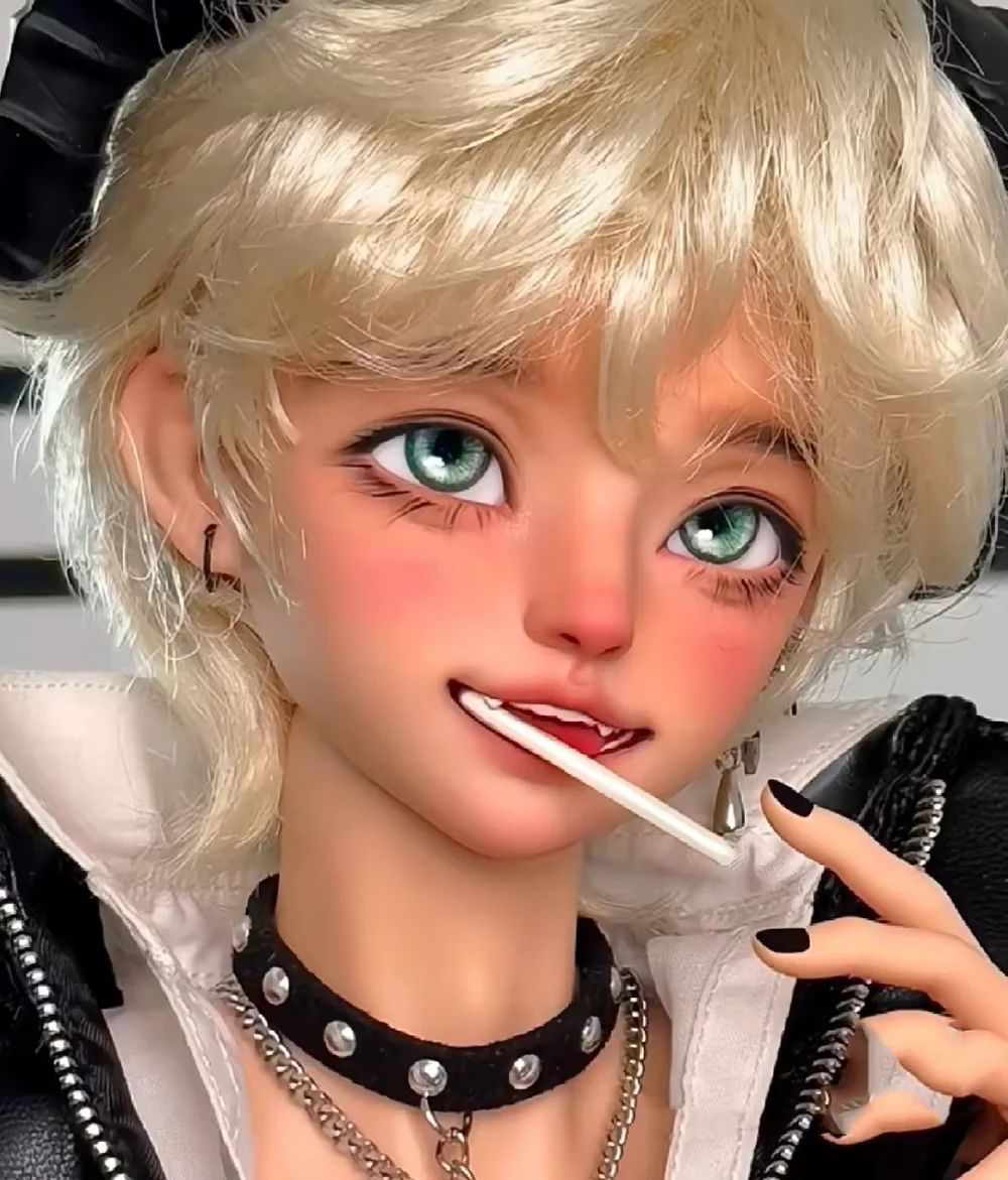 New SD BJD doll 1/4 kuairexiaogou Happy Puppy Male Dolldoll Resin Toy Model Happy Boy Makeup in Stock