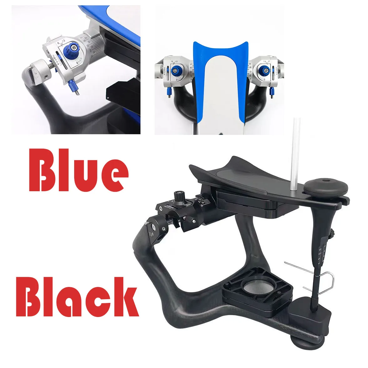 

High Quality All Black /Blue Carbon Steel CR Articulator Dental Laboratories Fully-Adjustable Articuladors