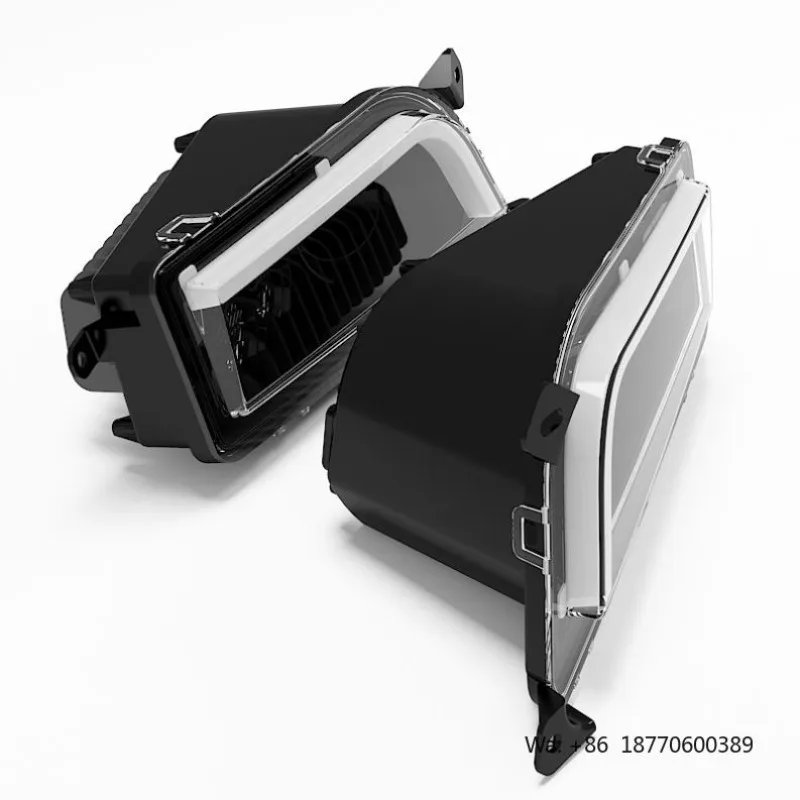 YongJin Black LED Headlight with Angel Eye for Polaris  General /1000 RZR XP 1000/RZR 900 for Rzr 1000 - view 2