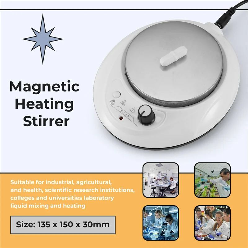 AEE7-Heizung Rührer Magnetische Rührer Rührer Heizplatte Aborator Rühren Maschine Mit Rühren Bar Laborator Rühren Uns Stecker