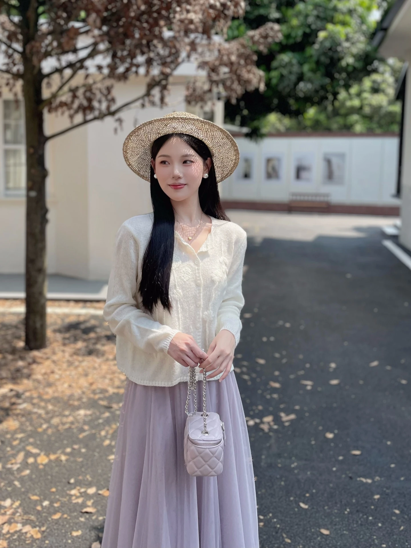 

Mobai Gentle Handmade Crochet Flower Lightweight Soft High-End Knitted Sweater Women's Sweet Sle Regular Fit Long Sve