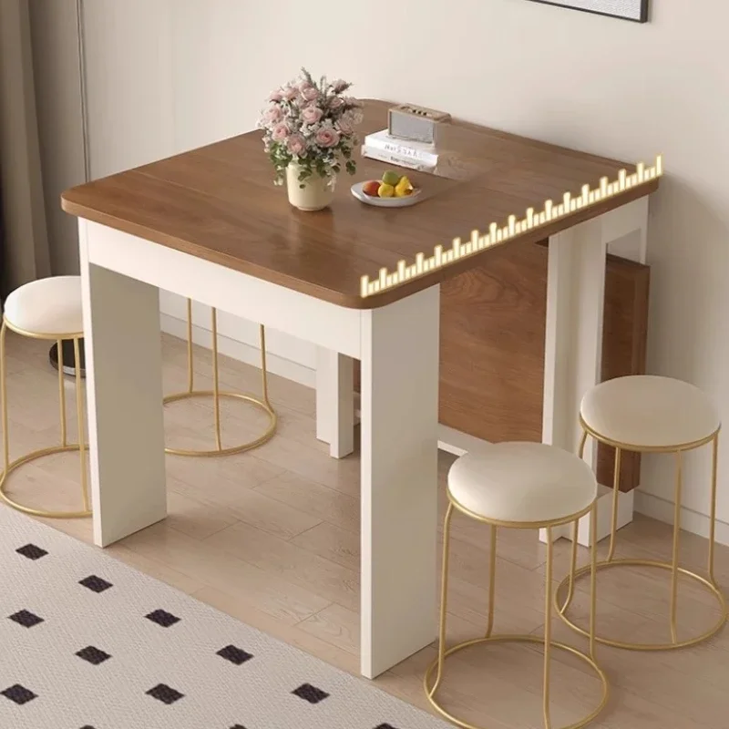 Design Expand Dining Table Oval Folding Contract Waterproof Leg Dining Table White Chair Conjuntos De Salas De Jantar Furnitures