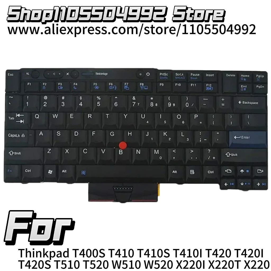 New Laptop US For Thinkpad T400S T410 T410S T410I T420 T420I T420S T510 T520 W510 W520 X220I X220T X220 Keyboard