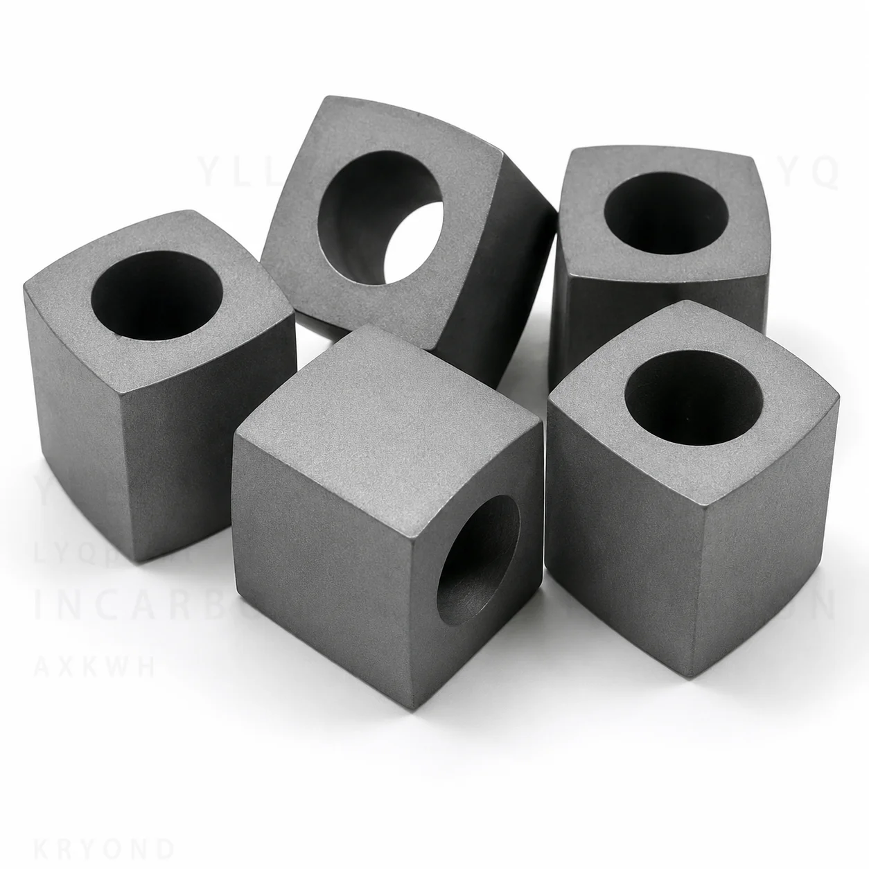 5PCS YG8 Carbide Conductive Block WEDM Conductivity Piece 10x10-20x11mm For CNC Wire Cut EDM Machine