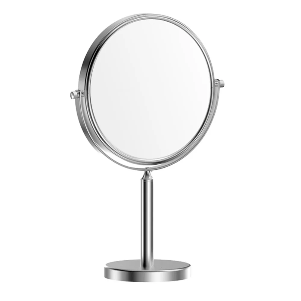 

Двустороннее настольное зеркало для макияжа, водонепроницаемое круглое увеличительное косметическое зеркало, 3-кратное увеличение, высокое разрешение