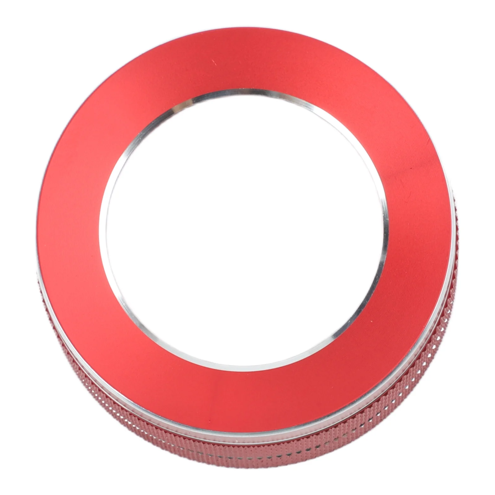 Car Interior Upgrade Alloy Knob Cover Premium Materials Polished Appearance Aluminum Alloy Scratch Concealment