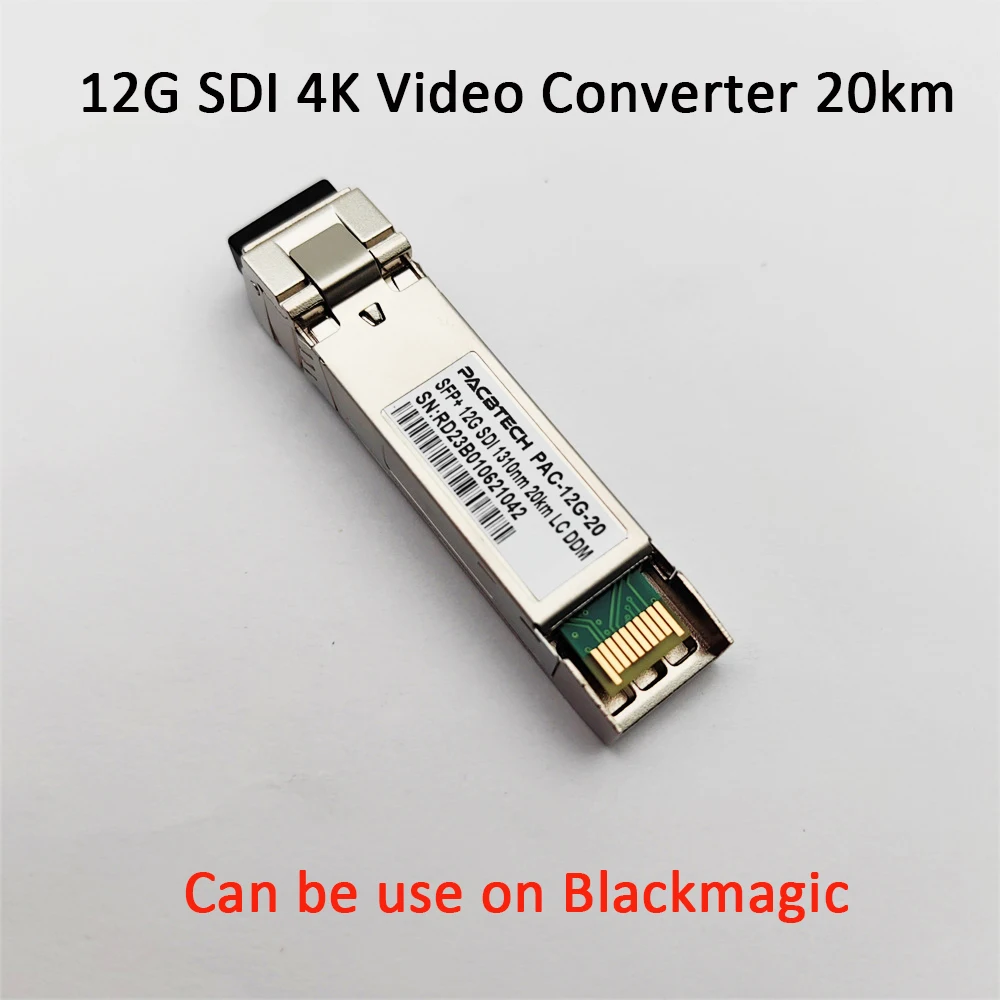 

Fiber Transmission Optical Module for Blackmagic Design, 12G-SDI, SD-SDI, HD-SDI, 4K, SFP, BMD, Yellobrik