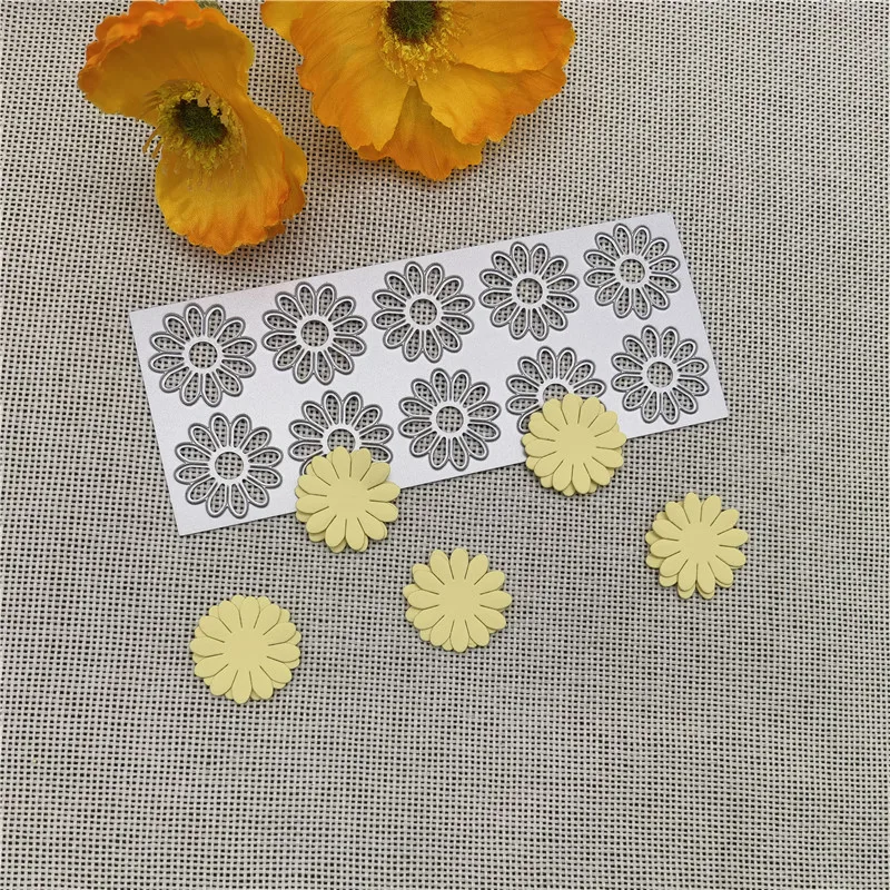 Floret Flowers Frame Metal Cutting Dies Stencils For DIY Scrapbooking Decorative Embossing Handcraft Template