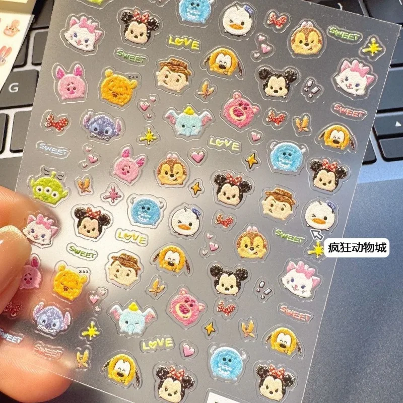 アニメ漫画ディズニーリロ & スティッチかわいい 3D レリーフステッカー水カップ携帯電話ケース装飾ステッカーおもちゃギフト