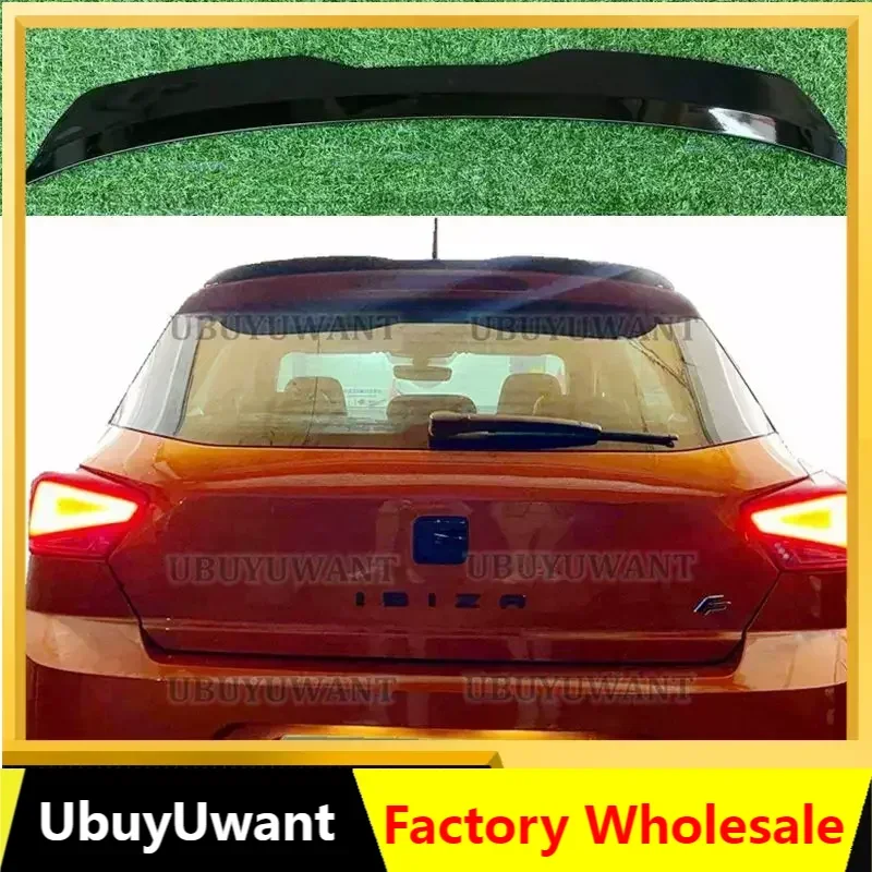 Hatchback Rear Trunk Roof Spoiler Splitter Wing Lip For Volkswagen SeaT Ibiza MK5 6F 2017-202 Decoration Strips Car Accessories