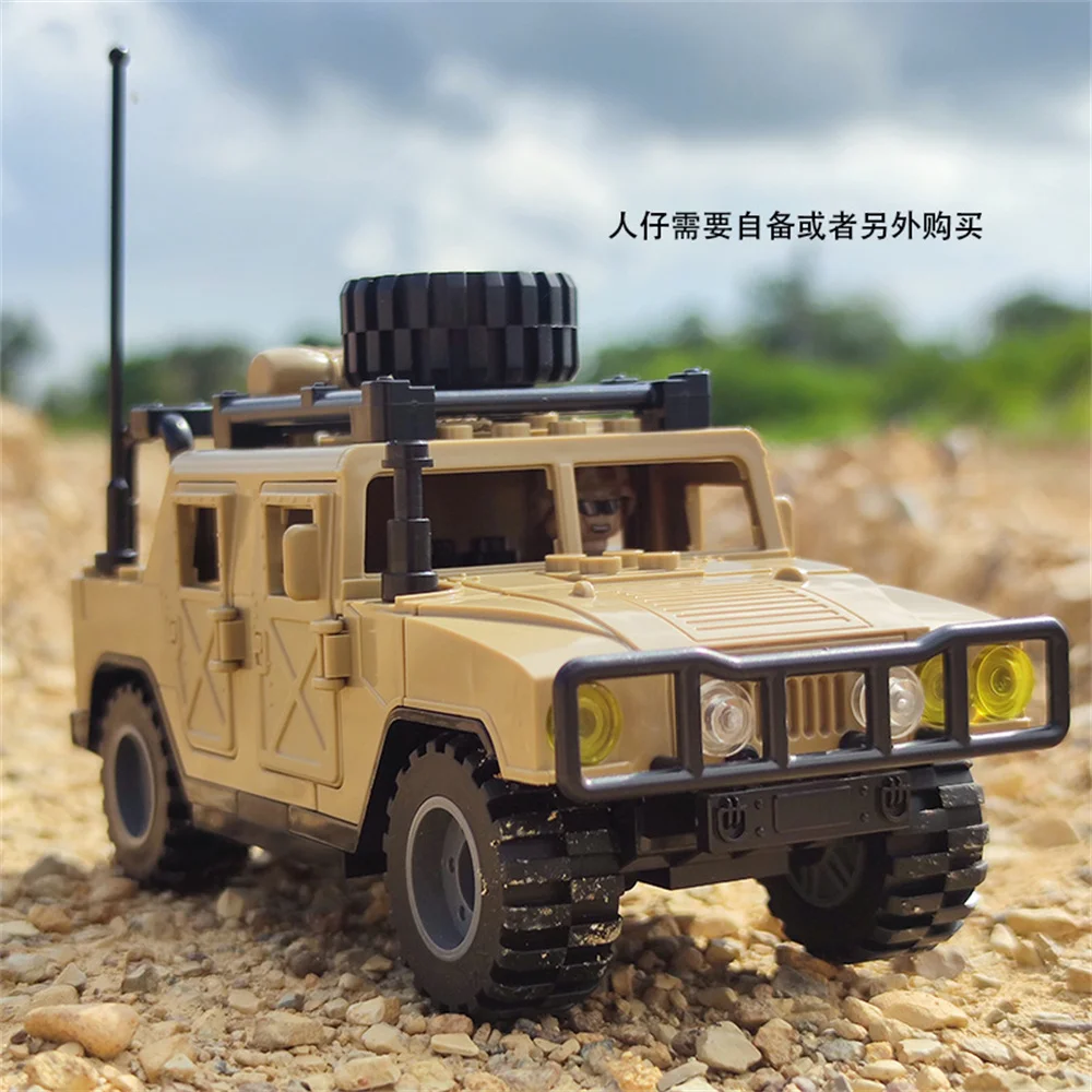 World War Army Military Soldiers Police SWAT Armored Vehicle DIY Building Blocks Bricks Children\'s Toys Gift