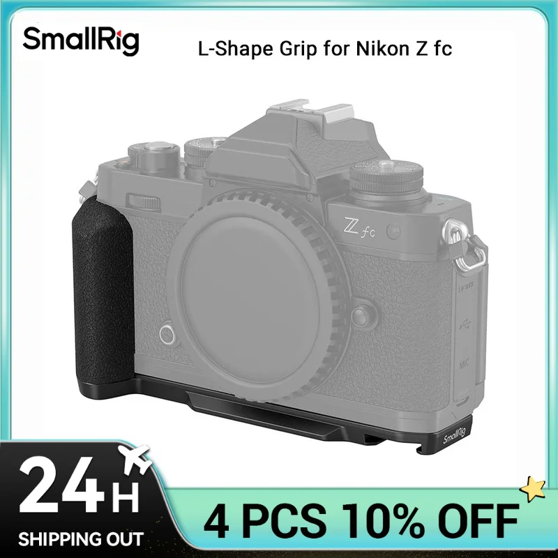 SmallRig Z fc Handgrip L-Shape Grip Holder for Nikon Z fc Camera, Retro-Style Side Handle with 1/4\